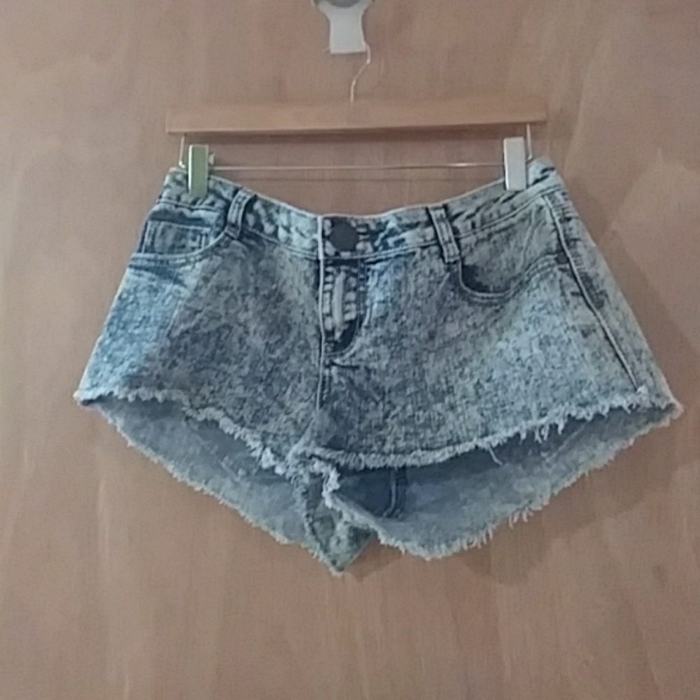 Acid Wash Jean Shorts